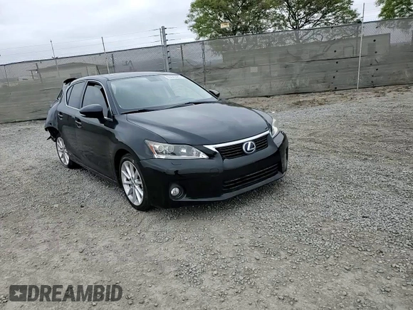 2011 Lexus CT 200h with VIN JTHKD5BH6B2029571, listed as a Copart auction lot 55640485 with 182,372 mi miles and Salvage Title. Bid and sale history available at DreamBid. Image 13.