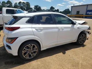 2023 Hyundai Kona N Line with VIN KM8K33A35PU025002, listed as a Copart auction lot 60696794 with 8,613 mi miles and Salvage Title. Bid and sale history available at carsss.com. Image 3.