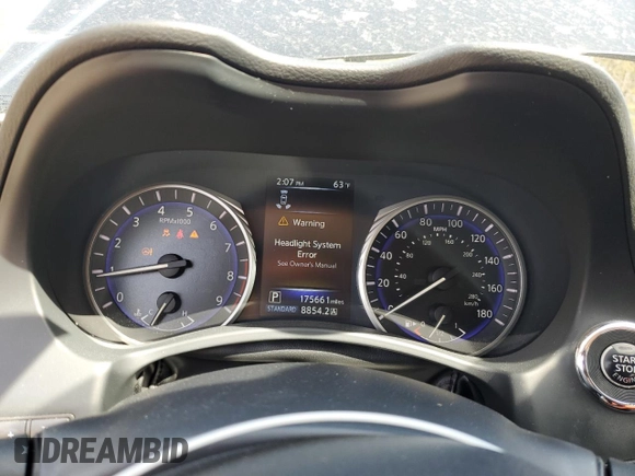 2014 Infiniti Q50 Premium with VIN JN1BV7AR0EM685524, listed as a Copart auction lot 53680535 with 175,661 mi miles and Clean Title. Bid and sale history available at carsss.com. Image 9.