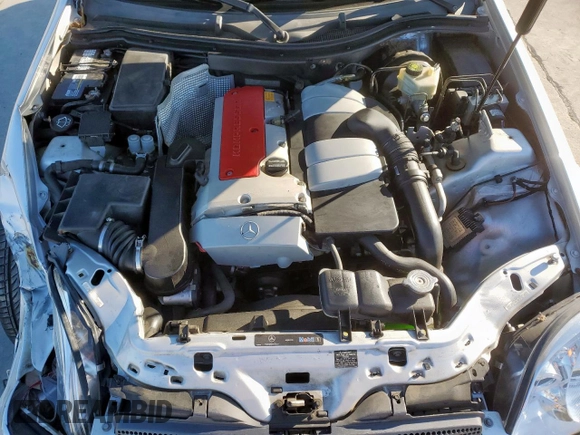 2003 Mercedes-Benz SLK 230 Kompressor with VIN WDBKK49F13F273062, listed as a Copart auction lot 46078325 with 63,789 mi miles and Salvage title. Bid and sale history available at DreamBid. Image 11.