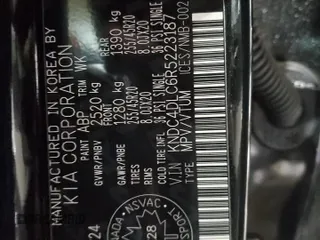 2024 Kia EV6 GT-Line with VIN KNDC4DLC6R5223187, listed as a Copart auction lot 44782945 with Not Provided miles and Salvage Title. Bid and sale history available at DreamBid. Image 12.