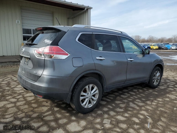2016 Nissan Rogue SV with VIN JN8AT2MV1GW143824, listed as a Copart auction lot 46431685 with 93,040 mi miles and Salvage Title. Bid and sale history available at carsss.com. Image 3.