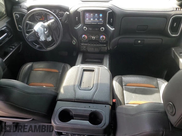 2021 GMC Sierra 1500 AT4 with VIN 3GTP9EED7MG427948, listed as a Copart auction lot 46108875 with 108,835 mi miles and Salvage Title. Bid and sale history available at carsss.com. Image 8.