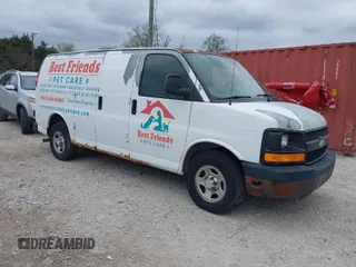 2006 Chevrolet Express Cargo Van with VIN 1GCFG15X661200384, listed as a IAAI auction lot 39232859 with 131,530 mi miles. Bid and sale history available at carsss.com. Image 1.