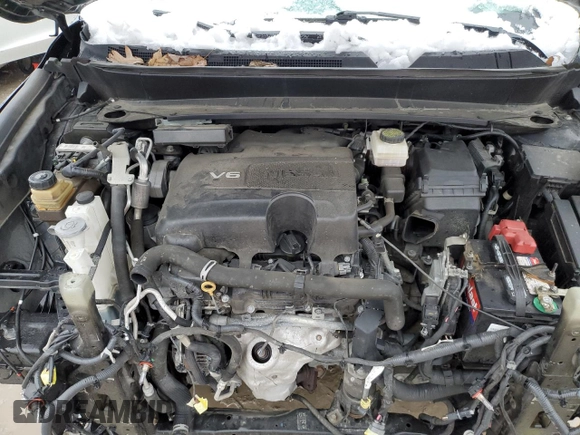 2017 Nissan Pathfinder SV with VIN 5N1DR2MM3HC614854, listed as a Copart auction lot 44518815 with 132,454 mi miles and Salvage title. Bid and sale history available at DreamBid. Image 12.