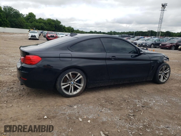 2015 BMW 4 Series 435i with VIN WBA3R1C56FK194429, listed as a Copart auction lot 58838255 with 91,823 mi miles and Salvage title. Bid and sale history available at DreamBid. Image 3.