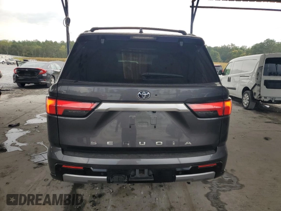 2023 Toyota Sequoia SR5 with VIN 7SVAAAAA3PX002055, listed as a Copart auction lot 72932724 with 22,833 mi miles and Salvage Title. Bid and sale history available at carsss.com. Image 6.