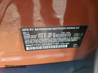 2017 MINI Countryman Cooper with VIN WMZYS7C32H3E07181, listed as a Copart auction lot 83219184 with 75,046 mi miles and Salvage title. Bid and sale history available at DreamBid. Image 12.