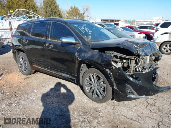 2019 GMC Terrain Denali with VIN 3GKALSEX8KL318441, listed as a IAAI auction lot 41371882 with 106,165 mi miles. Bid and sale history available at carsss.com. Image 1.