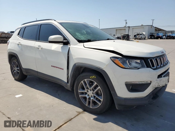 2020 Jeep Compass Latitude with VIN 3C4NJCBB7LT169197, listed as a Copart auction lot 74773554 with 107,814 mi miles and Salvage title. Bid and sale history available at DreamBid. Image 4.