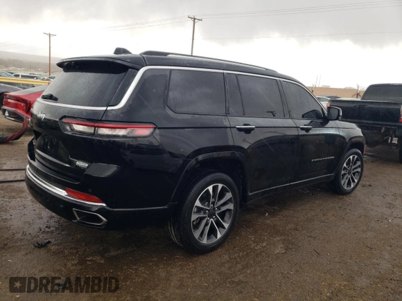 2022 Jeep Grand Cherokee Overland with VIN 1C4RJKDG5N8552142, listed as a Copart auction lot 47270055 with 52,377 mi miles and Salvage title. Bid and sale history available at DreamBid. Image 3.