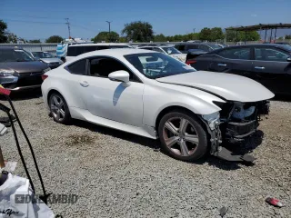 2016 Lexus RC 200t F Sport with VIN JTHHA5BC5G5002326, listed as a Copart auction lot 58969195 with 49,136 mi miles and Salvage title. Bid and sale history available at DreamBid. Image 4.