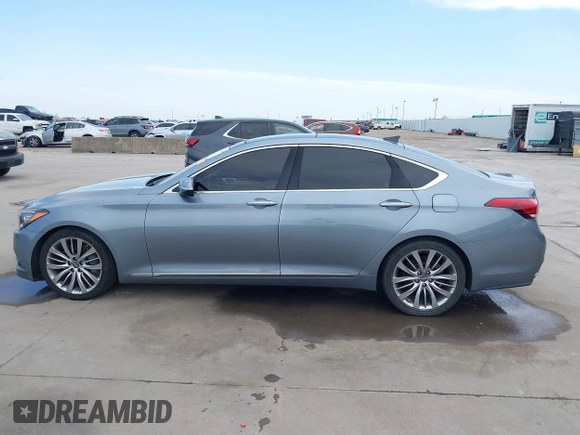 2015 Hyundai Genesis 5.0L with VIN KMHGN4JF1FU096051, listed as a IAAI auction lot 41771204 with 74,038 mi miles. Bid and sale history available at carsss.com. Image 14.
