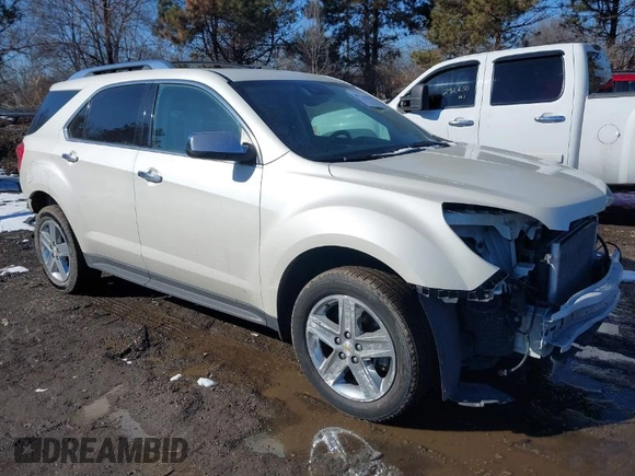 2015 Chevrolet Equinox LTZ with VIN 1GNALDEK5FZ126010, listed as a IAAI auction lot 41646828 with 68,557 mi miles. Bid and sale history available at carsss.com. Image 1.
