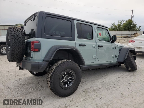 2024 Jeep Wrangler Willys с VIN 1C4RJXDG4RW266071, выставлен на аукционе Copart как лот 73152464 с пробегом 349 миль миль и Списание • Salvage title. История ставок и продаж доступна на DreamBid. Изображение 3.