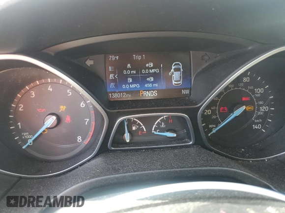2017 Ford Focus SEL with VIN 1FADP3H21HL238248, listed as a Copart auction lot 52285045 with 138,012 mi miles and Salvage Title. Bid and sale history available at carsss.com. Image 9.