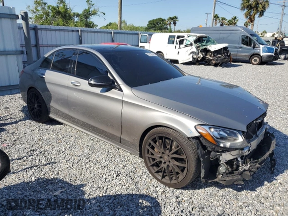 2016 Mercedes-Benz C 450 AMG with VIN 55SWF6EB1GU115643, listed as a Copart auction lot 52158515 with 71,523 mi miles and Salvage Title. Bid and sale history available at carsss.com. Image 4.