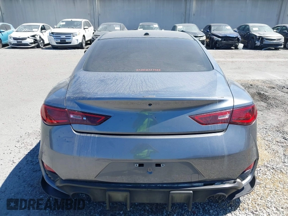 2020 Infiniti Q60 Luxe with VIN JN1EV7EK5LM340416, listed as a IAAI auction lot 42588246 with 57,832 mi miles and . Bid and sale history available at DreamBid. Image 17.