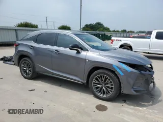 2022 Lexus RX with VIN 2T2YZMDA9NC328156, listed as a Copart auction lot 55418324 with 24,233 mi miles and Salvage Title. Bid and sale history available at carsss.com. Image 4.