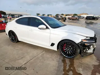 2022 Genesis G70 Launch Edition с VIN KMTG14TEXNU081102, выставлен на аукционе Copart как лот 61420155 с пробегом 38 405 миль миль и Списание • Salvage title. История ставок и продаж доступна на DreamBid. Изображение 4.