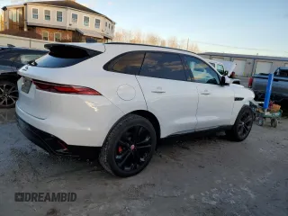 2023 Jaguar F-Pace S with VIN SADCJ2EX0PA711041, listed as a Copart auction lot 87373724 with 9,479 mi miles and Salvage title. Bid and sale history available at DreamBid. Image 3.