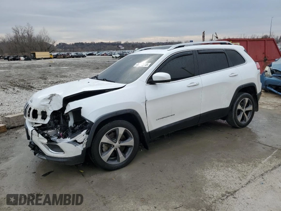 2019 Jeep Cherokee Limited with VIN 1C4PJLDX2KD263106, listed as a Copart auction lot 46658915 with 77,934 mi miles and Salvage title. Bid and sale history available at DreamBid. Image 1.