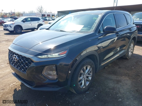2019 Hyundai Santa Fe SE with VIN 5NMS23AD0KH023450, listed as a IAAI auction lot 41971233 with 52,109 mi miles. Bid and sale history available at carsss.com. Image 17.