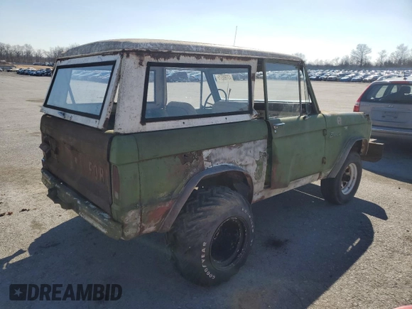 1967 Ford Bronco z VIN U15FLA88482, wystawiony jako Copart lot #47765575 z przebiegiem 69 436 mil mil oraz Czysty tytuł • Clean title. Historia ofert i sprzedaży dostępna na DreamBid. Obrazek 3.