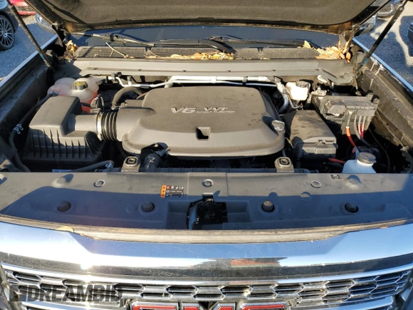 2021 GMC Canyon 2WD Denali with VIN 1GTG5EEN2M1107052, listed as a Copart auction lot 76377704 with 11,696 mi miles and Salvage Title. Bid and sale history available at carsss.com. Image 11.