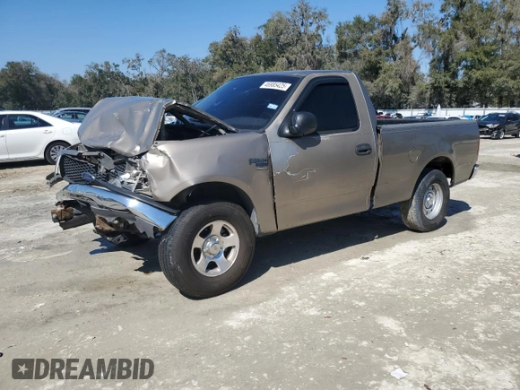 2002 Ford F-150 XL with VIN 1FTRF17212NB27543, listed as a Copart auction lot 46985425 with 0 mi miles and Salvage Title. Bid and sale history available at carsss.com. Image 1.
