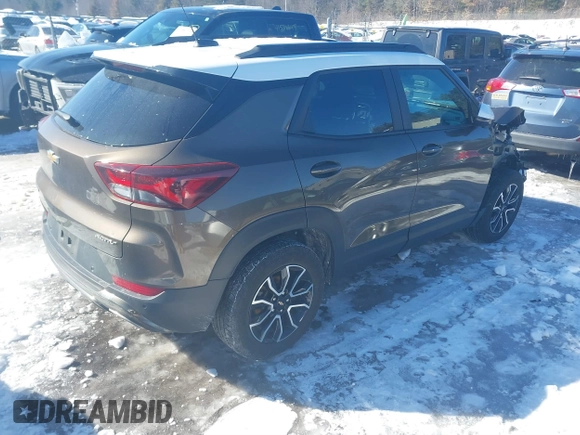 2021 Chevrolet TrailBlazer ACTIV with VIN KL79MSSL9MB017076, listed as a IAAI auction lot 41590904 with 72,402 mi miles and . Bid and sale history available at DreamBid. Image 4.