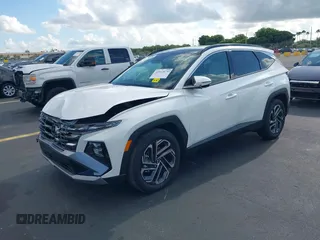 2025 Hyundai Tucson with VIN 3KMJE3DE0SE016672, listed as a IAAI auction lot 42513679 with 3,726 mi miles and . Bid and sale history available at DreamBid. Image 2.