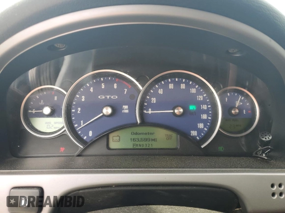 2004 Pontiac GTO with VIN 6G2VX12G84L287388, listed as a Copart auction lot 53463805 with 163,599 mi miles and Salvage Title. Bid and sale history available at carsss.com. Image 9.
