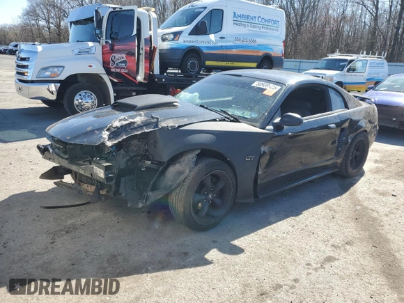 2001 Ford Mustang GT Deluxe with VIN 1FAFP42X81F208610, listed as a Copart auction lot 50938925 with 0 mi miles and Salvage Title. Bid and sale history available at carsss.com. Image 1.