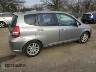 2007 Honda Fit Sport with VIN JHMGD38687S030437, listed as a Copart auction lot 46209395 with 110,155 mi miles and Salvage Title. Bid and sale history available at carsss.com. Image 3.