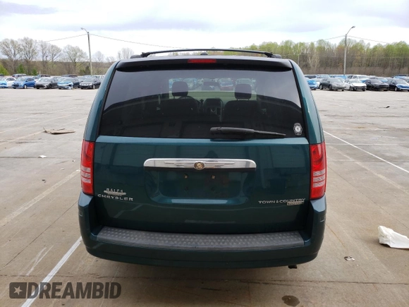 2009 Chrysler Town & Country Touring with VIN 2A8HR541X9R536460, listed as a Copart auction lot 52554635 with 109,744 mi miles and Salvage Title. Bid and sale history available at DreamBid. Image 6.