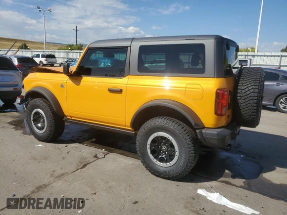 2021 Ford Bronco with VIN 1FMDE5CPXMLB06562, listed as a Copart auction lot 73561084 with 33,154 mi miles and Salvage title. Bid and sale history available at DreamBid. Image 2.