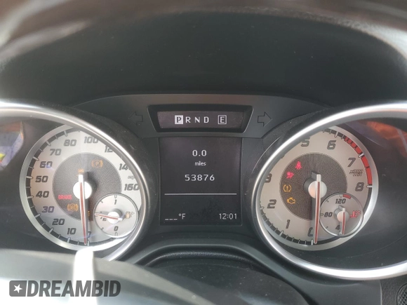 2013 Mercedes-Benz SLK 250 with VIN WDDPK4HA1DF057927, listed as a Copart auction lot 49314755 with 53,876 mi miles and Salvage title. Bid and sale history available at DreamBid. Image 9.