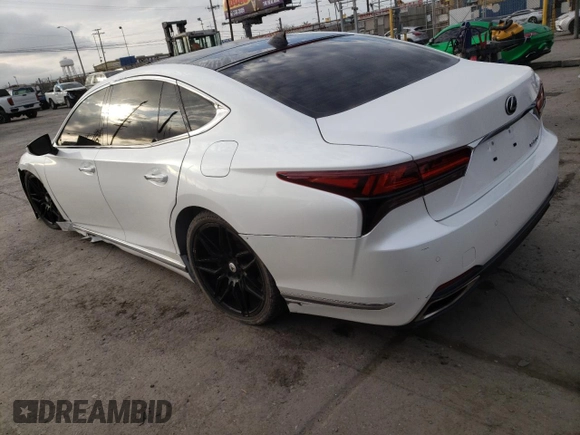 2021 Lexus LS 500 z VIN JTHD51FF0M5013410, wystawiony jako Copart lot #62953724 z przebiegiem 42 050 mil mil oraz Szkoda całkowita • Salvage title. Historia ofert i sprzedaży dostępna na DreamBid. Obrazek 2.