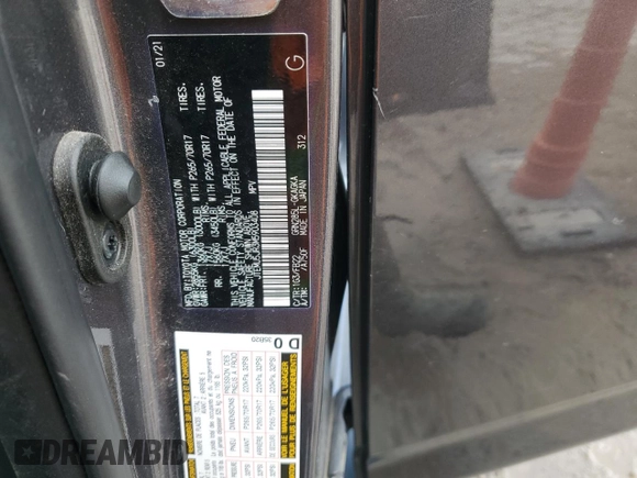 2021 Toyota 4Runner SR5 с VIN JTEMU5JR3M5903408, выставлен на аукционе Copart как лот 52088405 с пробегом 76 783 миль миль и Списание • Salvage title. История ставок и продаж доступна на DreamBid. Изображение 12.