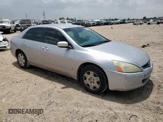 2005 Honda Accord LX with VIN 3HGCM56415G711610, listed as a Copart auction lot 61601425 with 106,728 mi miles and Salvage title. Bid and sale history available at DreamBid. Image 4.