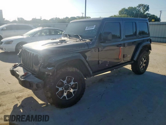 2018 Jeep Wrangler Unlimited Rubicon z VIN 1C4HJXFN3JW236121, wystawiony jako Copart lot #60930565 z przebiegiem 128 727 mil mil oraz Szkoda całkowita • Salvage title. Historia ofert i sprzedaży dostępna na DreamBid. Obrazek 1.