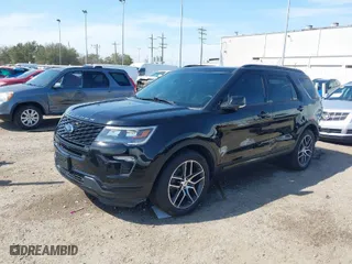 2018 Ford Explorer Sport with VIN 1FM5K8GT8JGC26290, listed as a IAAI auction lot 38832438 with 92,725 mi miles. Bid and sale history available at carsss.com. Image 2.