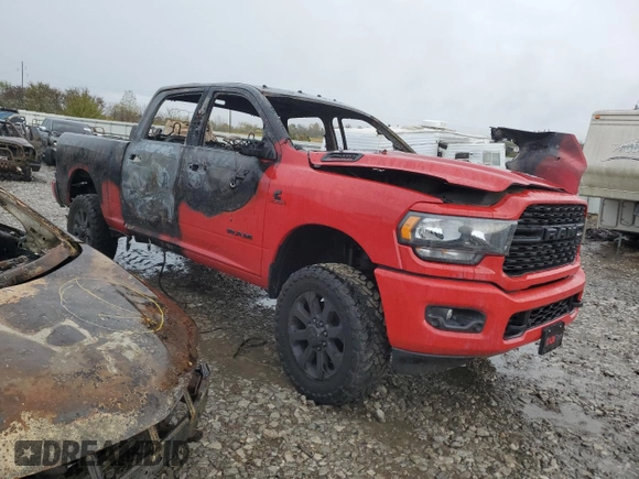 2022 Ram 2500 Big Horn with VIN 3C6UR5DL4NG170848, listed as a Copart auction lot 78274204 with 0 mi miles and Non Repairable. Bid and sale history available at carsss.com. Image 4.