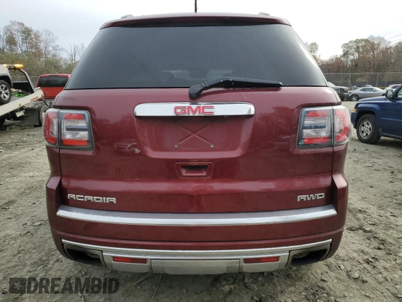 2016 GMC Acadia Denali with VIN 1GKKVTKD4GJ284205, listed as a Copart auction lot 41956675 with 0 mi miles and Non Repairable. Bid and sale history available at carsss.com. Image 6.