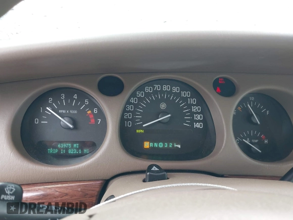2004 Buick LeSabre Custom with VIN 1G4HP52K94U135563, listed as a IAAI auction lot 42148076 with 63,975 mi miles and . Bid and sale history available at carsss.com. Image 7.