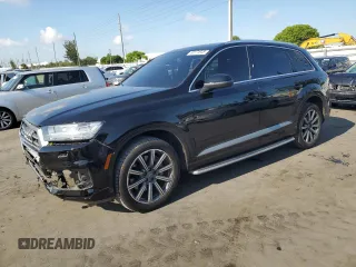 2018 Audi Q7 with VIN WA1LHBF72JD033737, listed as a Copart auction lot 58174945 with 100,104 mi miles and Salvage title. Bid and sale history available at DreamBid. Image 1.