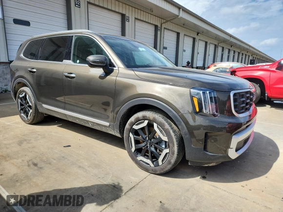 2025 Kia Telluride S with VIN 5XYP64GC7SG569834, listed as a Copart auction lot 60002555 with 13,096 mi miles and Non repairable. Bid and sale history available at DreamBid. Image 4.