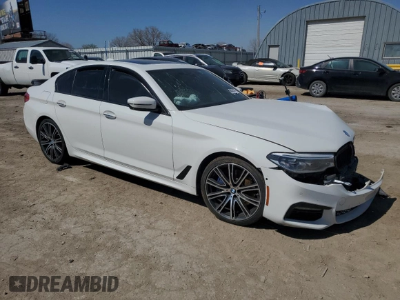 2017 BMW 5 Series 540i with VIN WBAJE5C38HG914859, listed as a Copart auction lot 50628155 with Not provided miles and Salvage title. Bid and sale history available at DreamBid. Image 4.