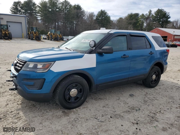 2018 Ford Police Interceptor Utility with VIN 1FM5K8AR9JGC16929, listed as a Copart auction lot 49437505 with 151,168 mi miles and Clean Title. Bid and sale history available at carsss.com. Image 1.